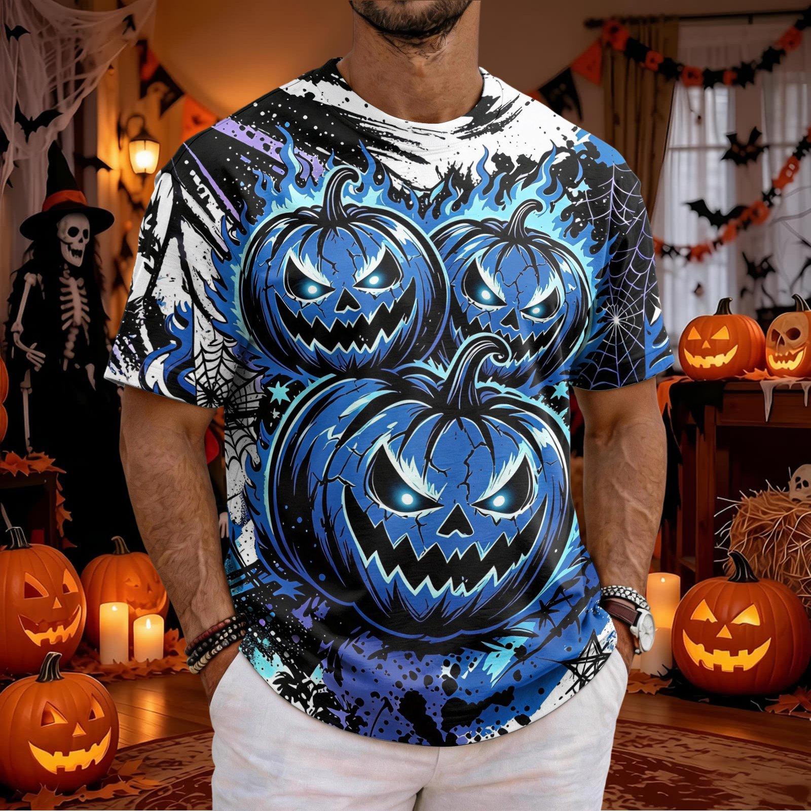 3D Printing Web - Men Halloween Scary Pumpkin Face 3D