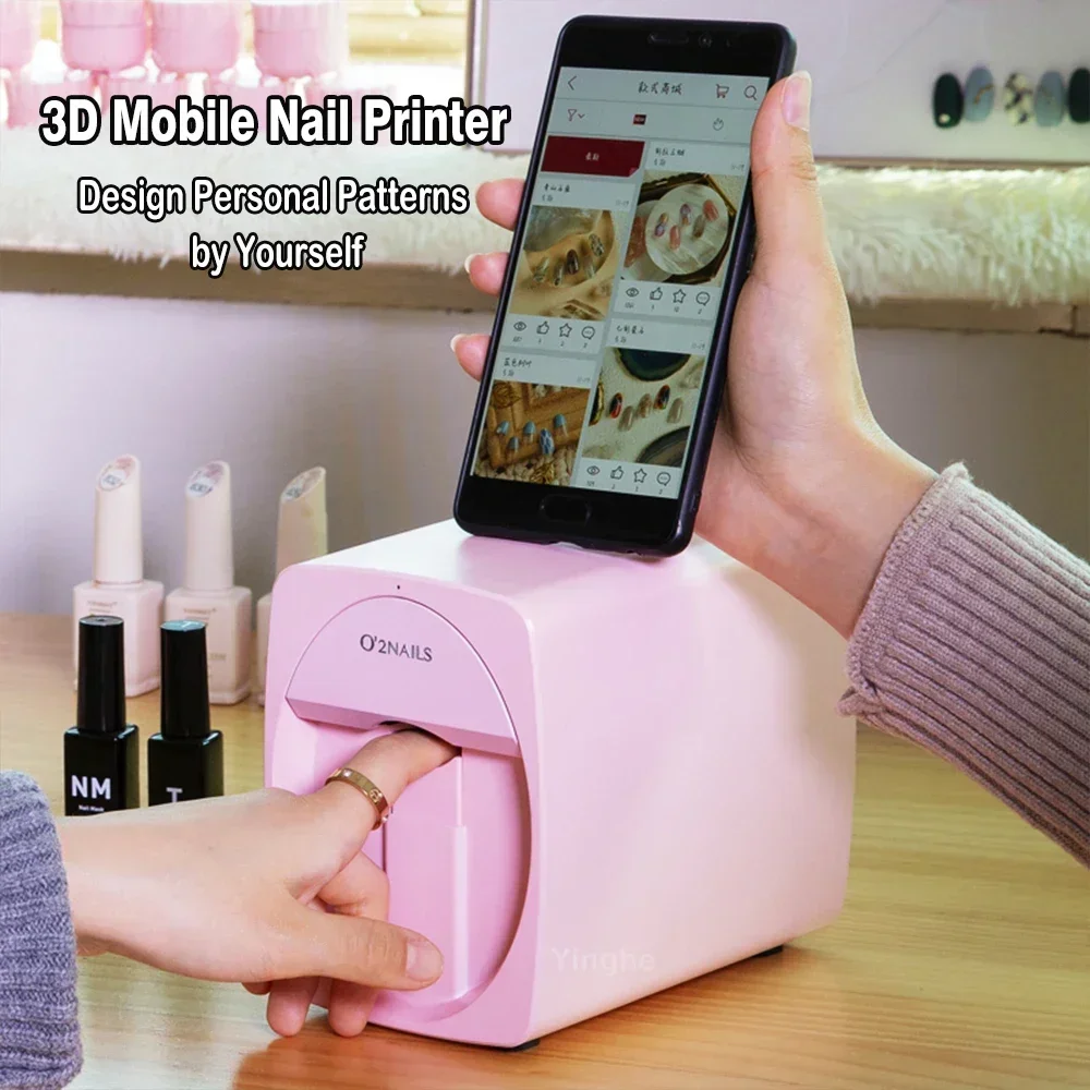 3D Printing House Machine - Smart Nail Printer 3D Portable Mobile