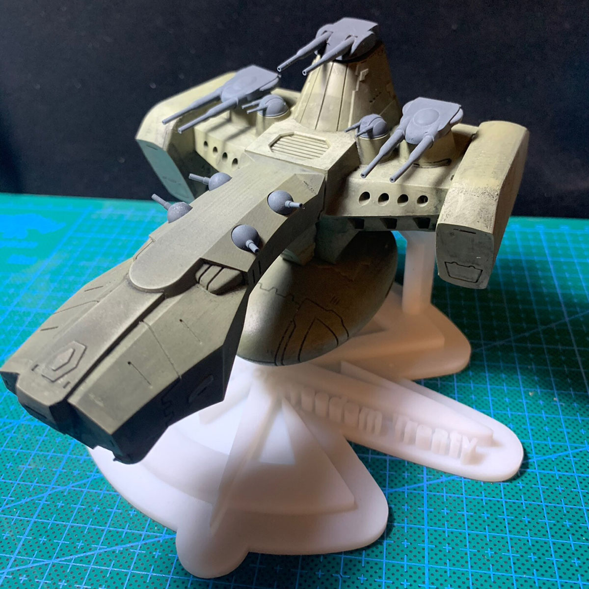 3D Printing Material - 1/1700 Lorasia-class ZAFT Battleship Assembly Model