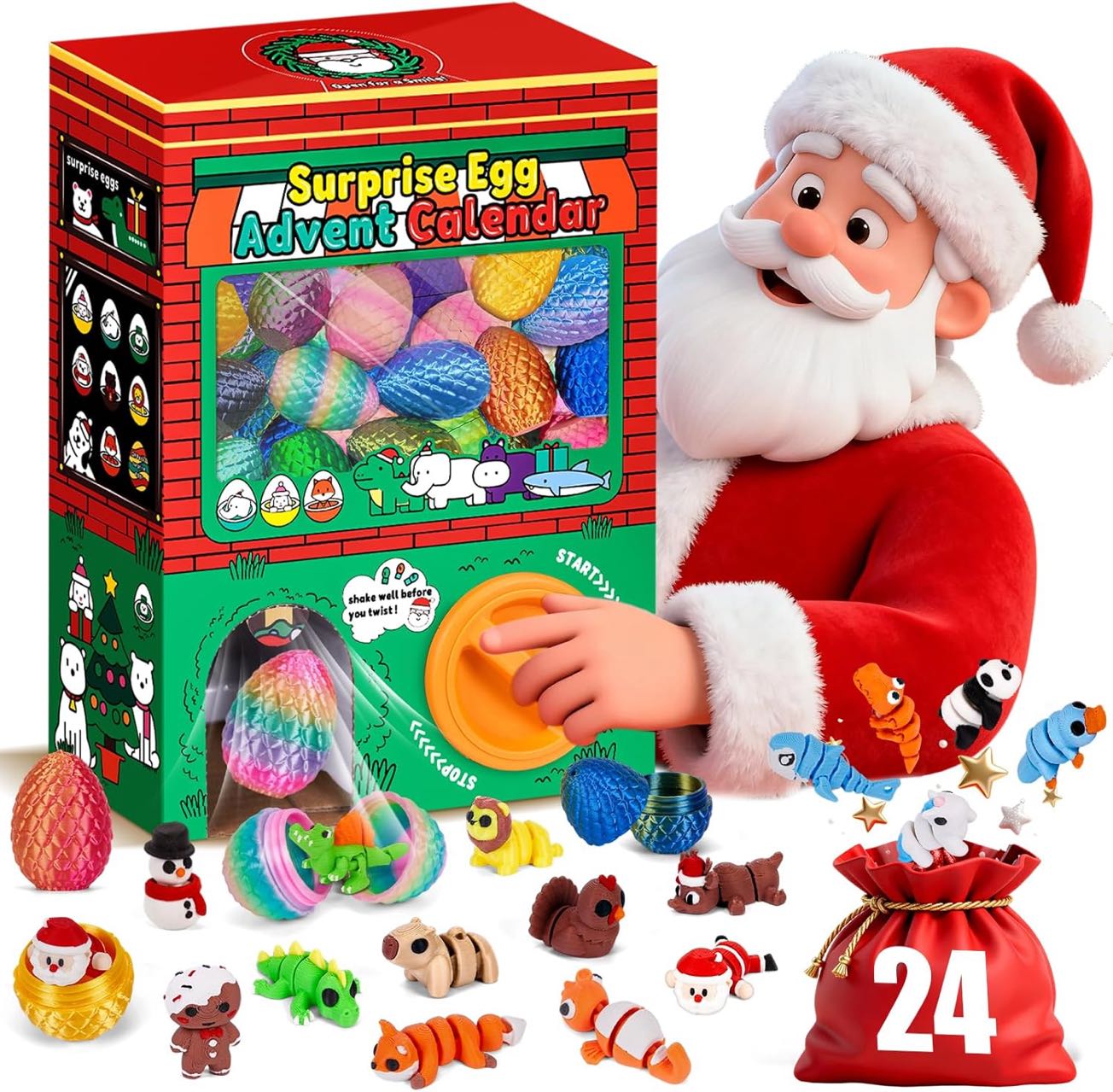 3D Printing Toys - 24pcs 3D Printed Surprise Egg Blind