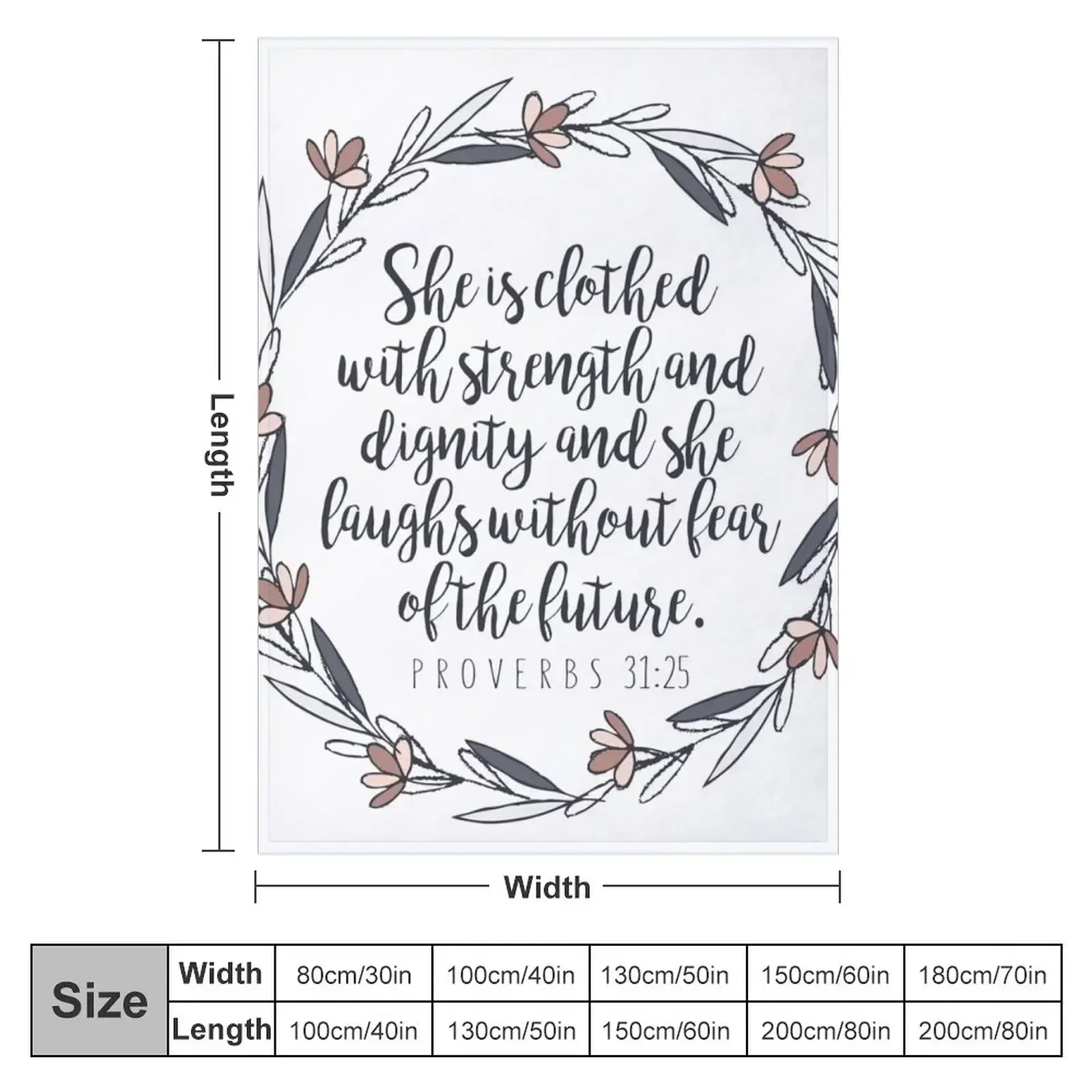 Bible Verse - Proverbs 31:25 T - 3D Printing Verse recension och pris