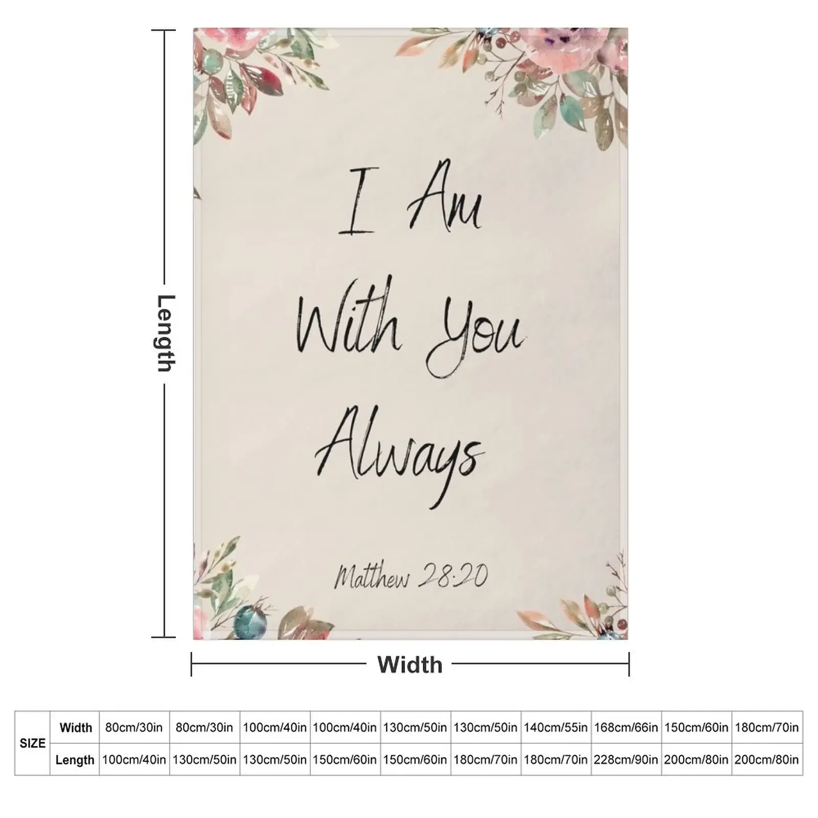 Bible Verse- I Am With You Alw - 3D Printing Verse recension och pris