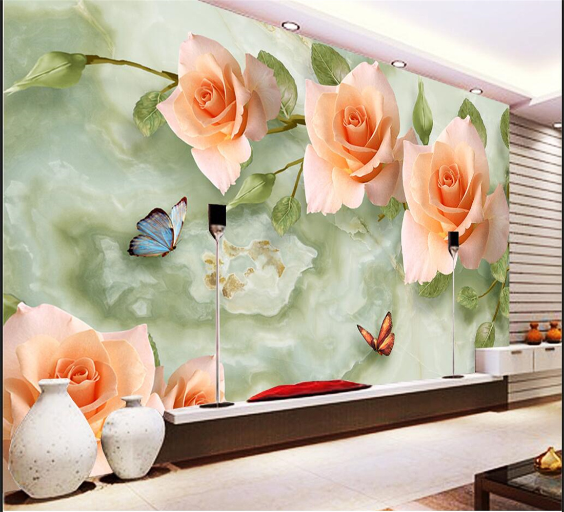 Custom Size Wallpaper Rose Bra - 3D Printing Heat Resistant Material recension och pris