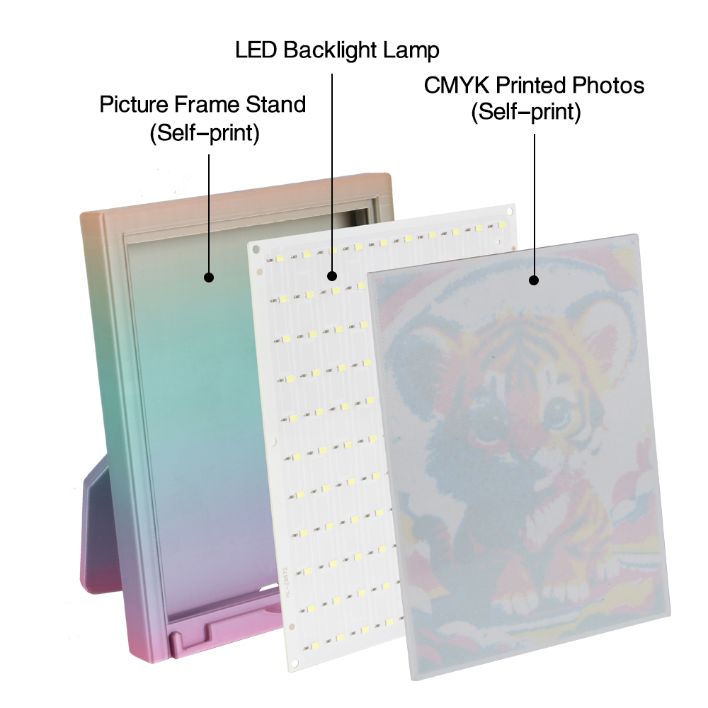 For Bambu Lab Lithophane Led P - 3D Printing Process recension och pris