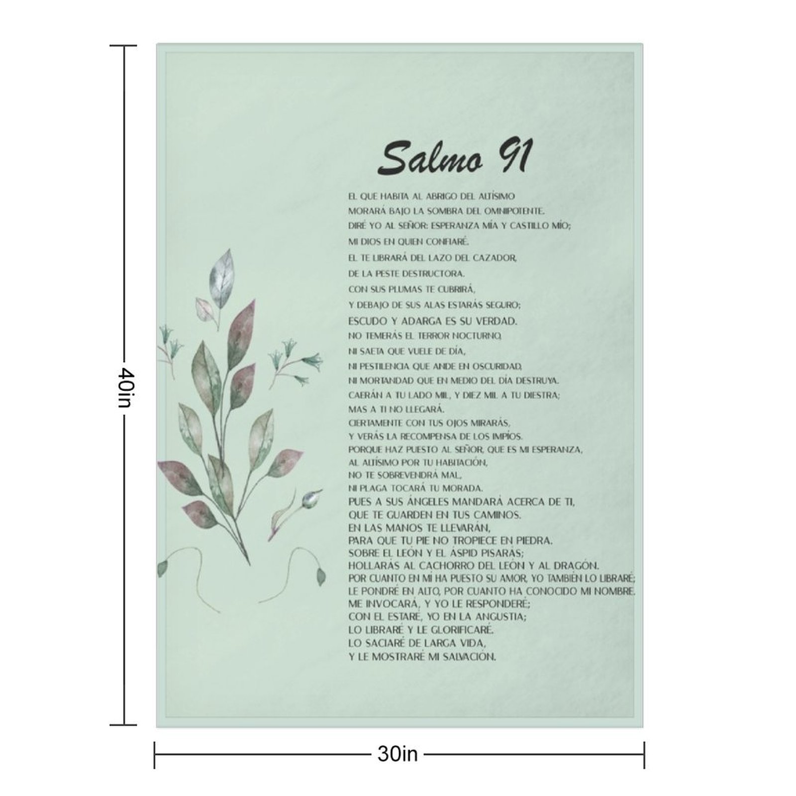Salmo 91, Spanish Bible Verse  - 3D Printing Verse recension och pris