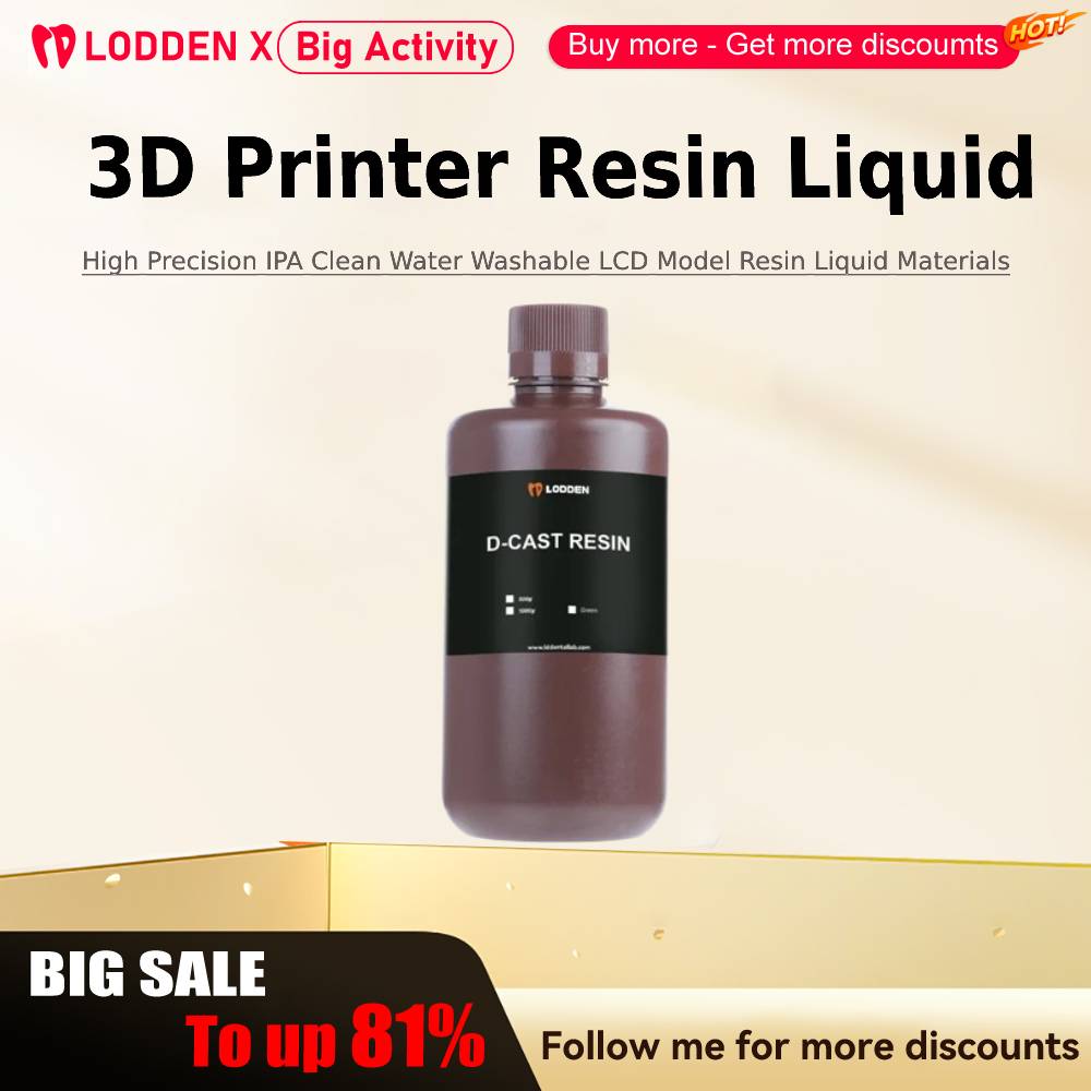 Lodden 3D Printer Resin Liquid - 3D Printing House Machine recension och pris