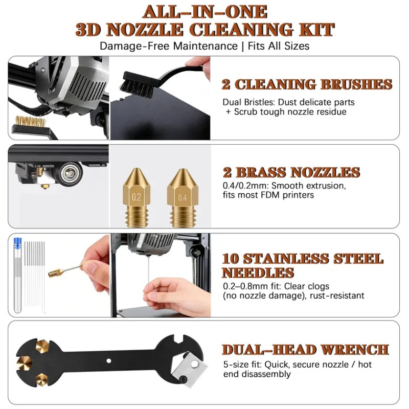 66x 3D Printer Tools Kit with  - 3D Printing House Machine recension och pris