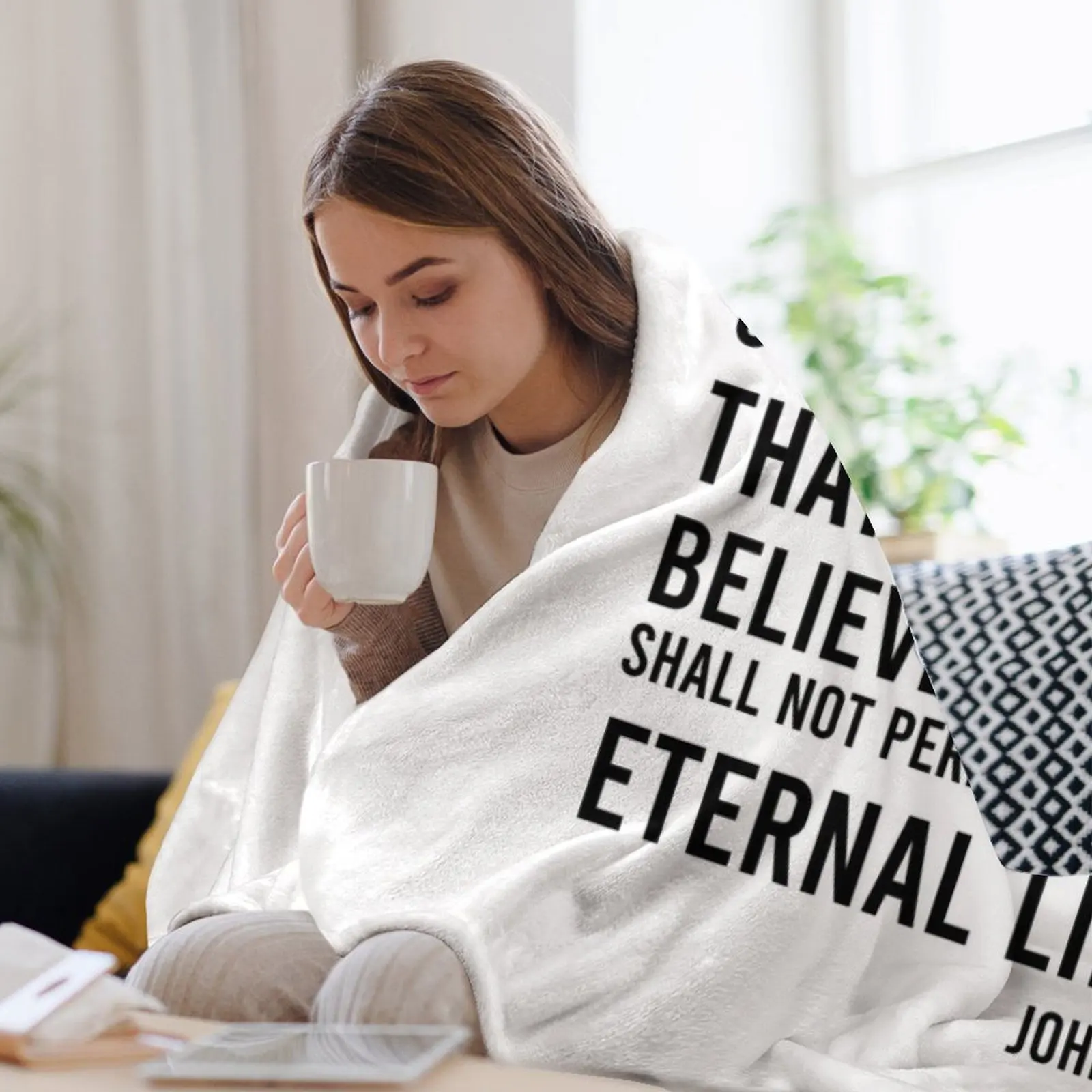 John 3:16 Bible Verse Throw Bl - 3D Printing Verse recension och pris