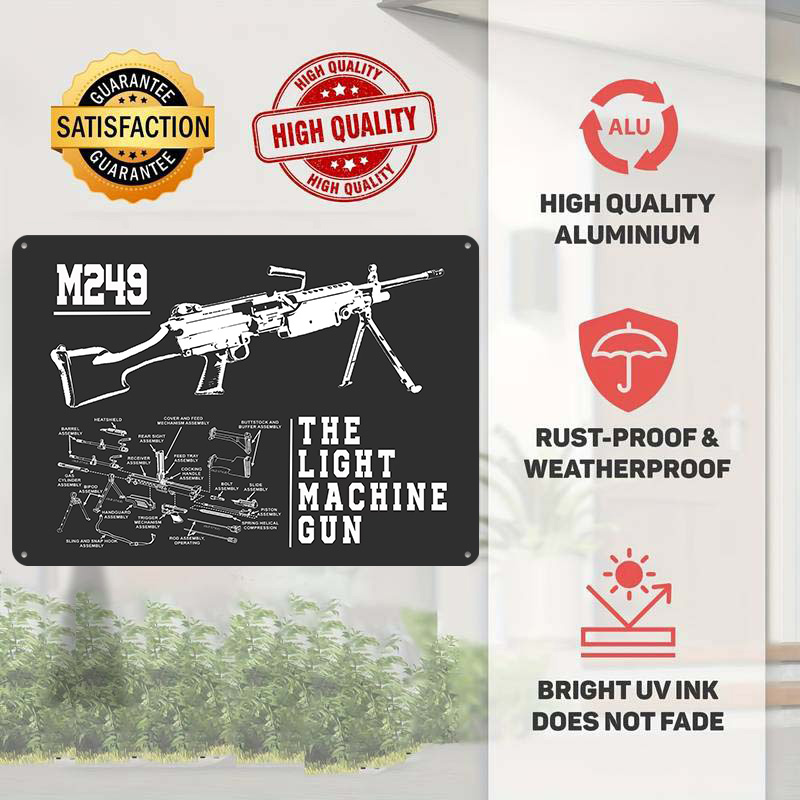 M249 The Light Machine Gun 3D  - 3D Printing House Machine recension och pris