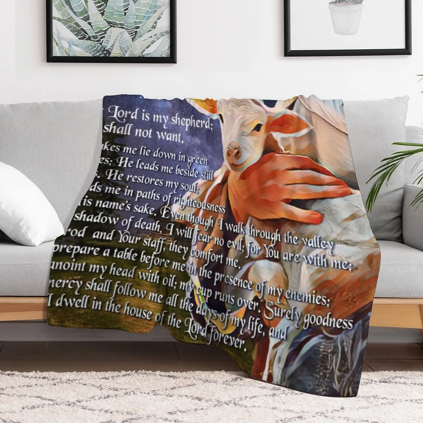 Psalm 23 Bible Verse Throw Bla - 3D Printing Verse recension och pris