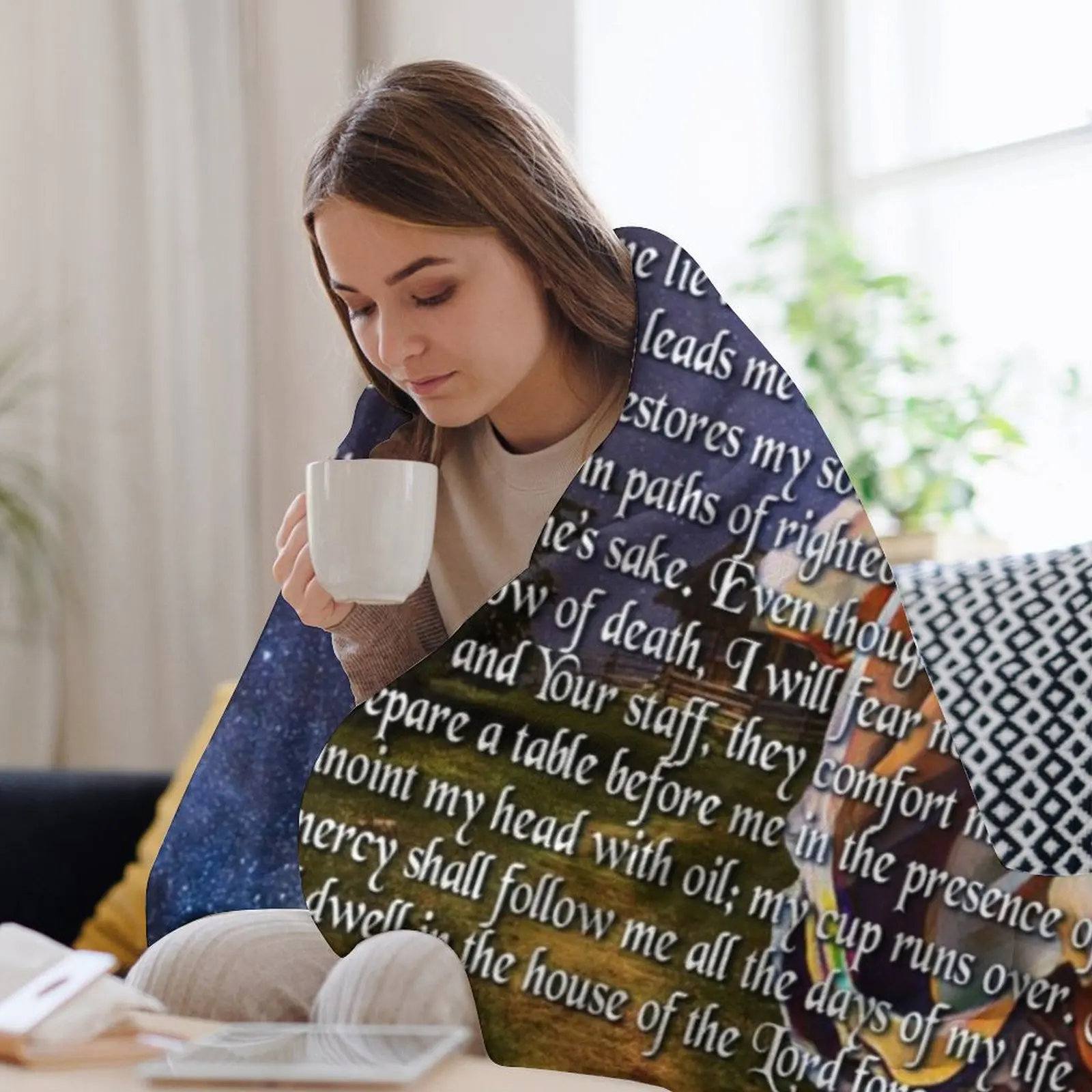 Psalm 23 Bible Verse Throw Bla - 3D Printing Verse recension och pris