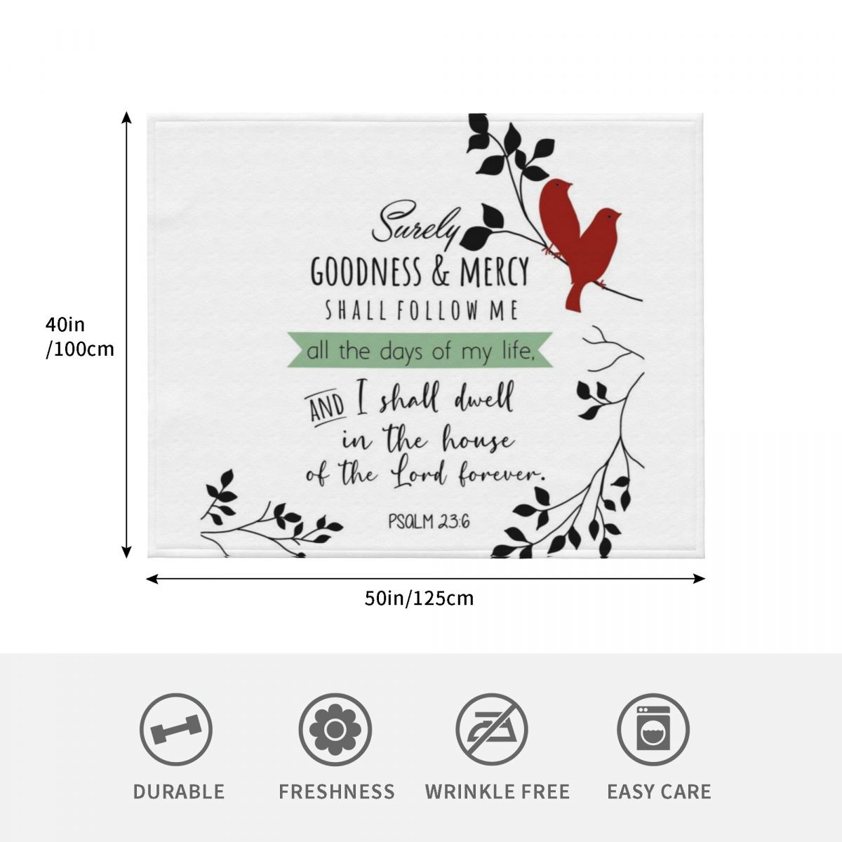 Bible Verses Throw Blanket Ele - 3D Printing Verse recension och pris