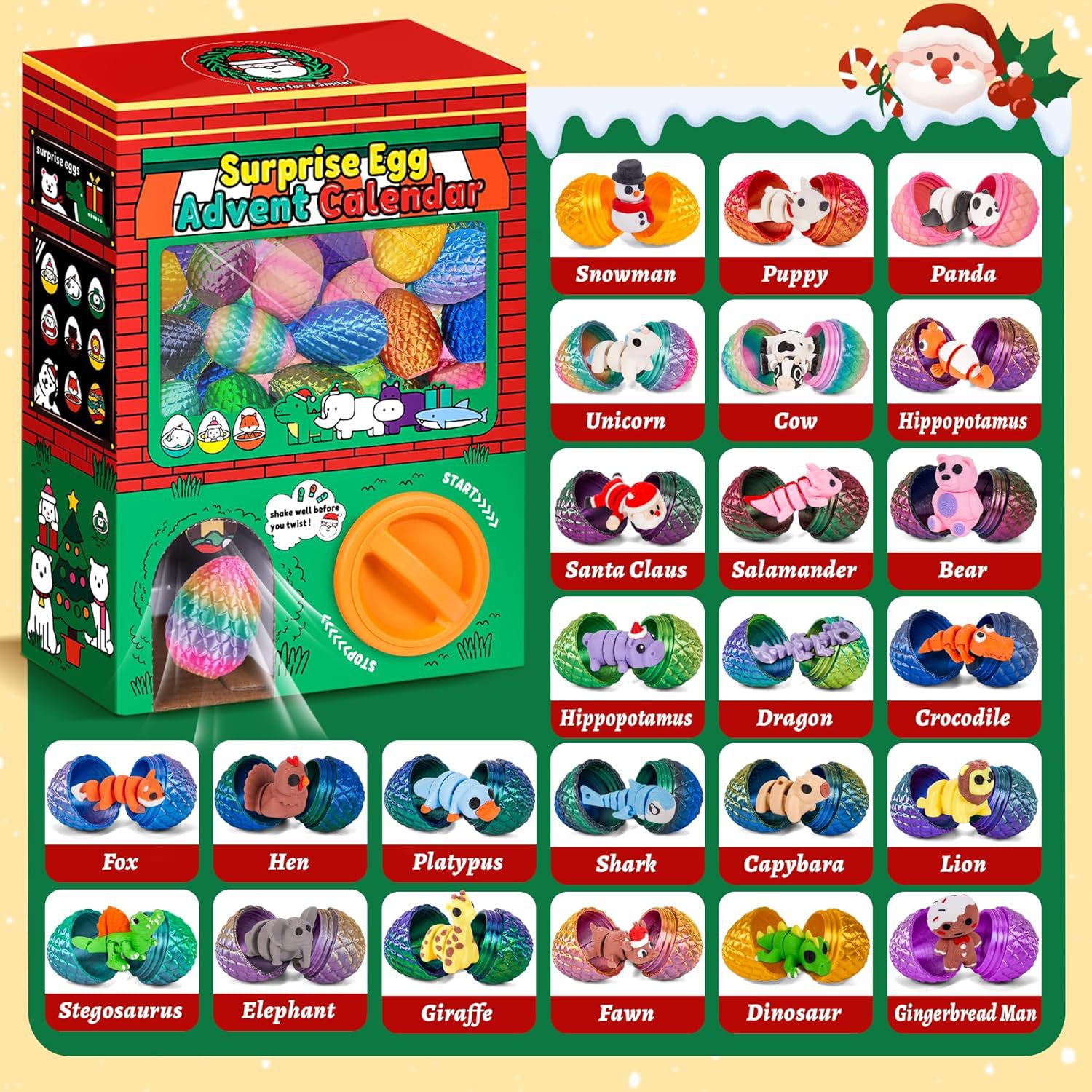 24pcs 3D Printed Surprise Egg  - 3D Printing Toys recension och pris